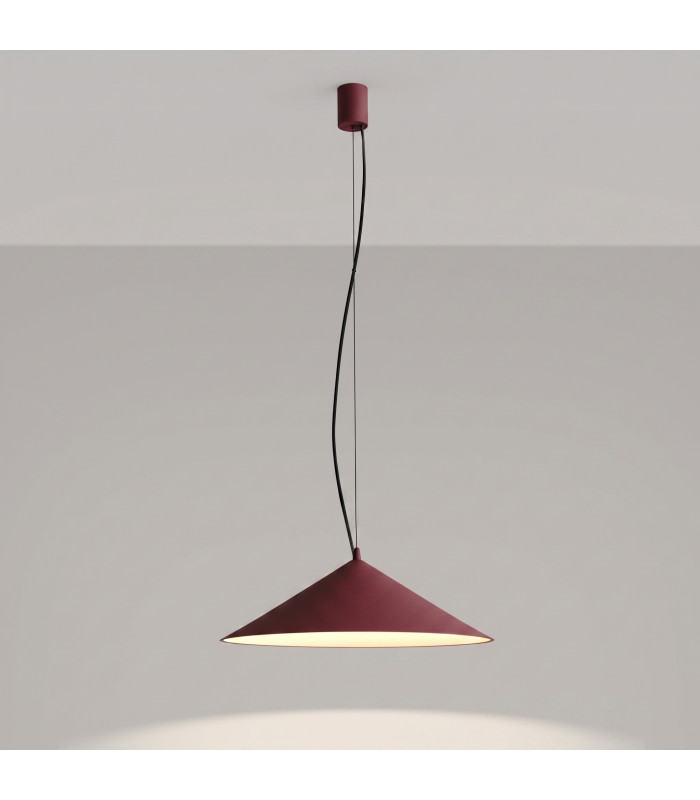 Fint LED Dome Pendant Ceiling Light Burgundy 4000K-9