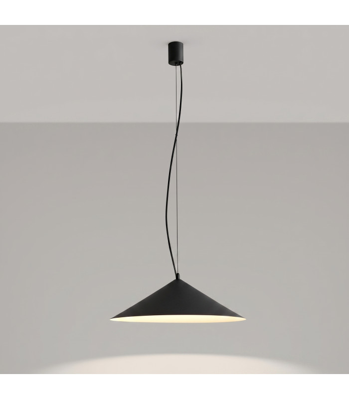 Fint LED Dome Pendant Ceiling Light Black 4000K-9