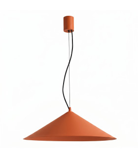 Fint LED Dome Pendant Ceiling Light Red Ochre 4000K-1