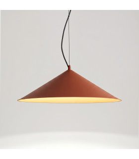 Fint LED Dome Pendant Ceiling Light Red Ochre 4000K-2