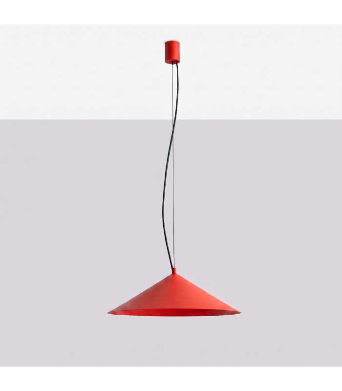 Fint LED Dome Pendant Ceiling Light Red 4000K-8