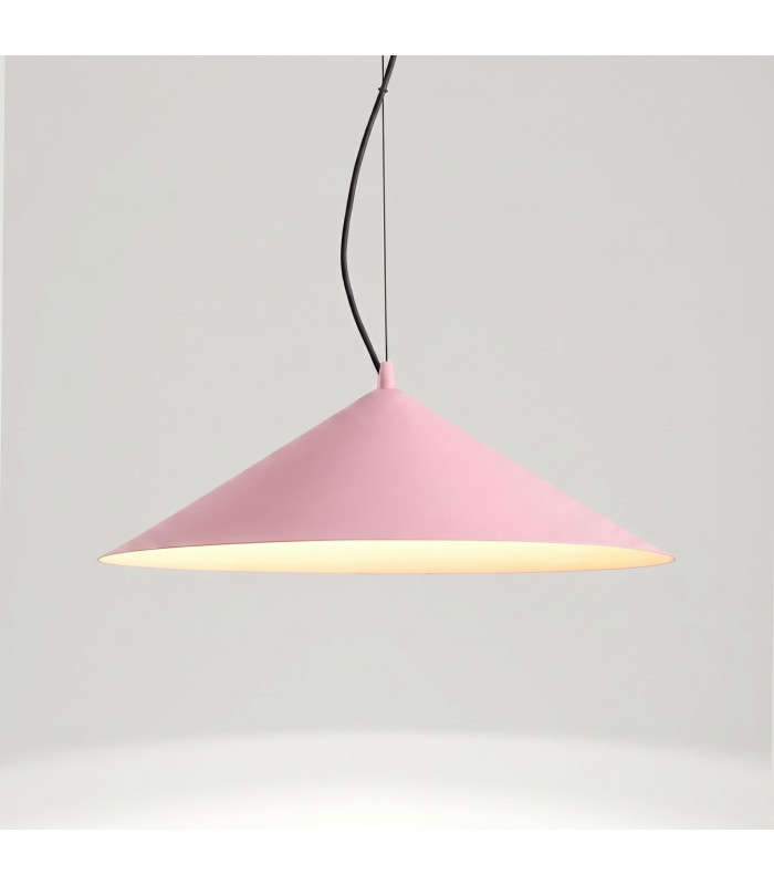 Fint LED Dome Pendant Ceiling Light Pink 4000K-2