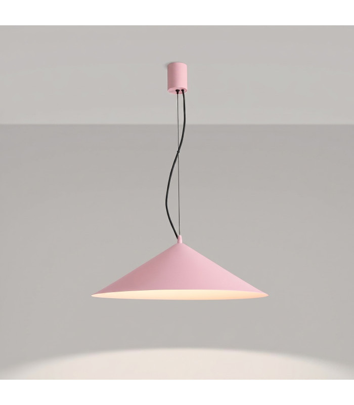 Fint LED Dome Pendant Ceiling Light Pink 4000K-3