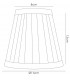 Organza Pattern Cream Shade 80, 130mm x 130mm - 3