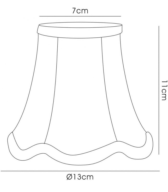 Clip-On Fabric Shade Black 70, 130mm x 120mm - 3