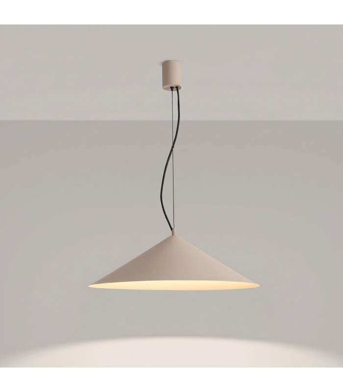 Fint LED Dome Pendant Ceiling Light Taupe 4000K-3