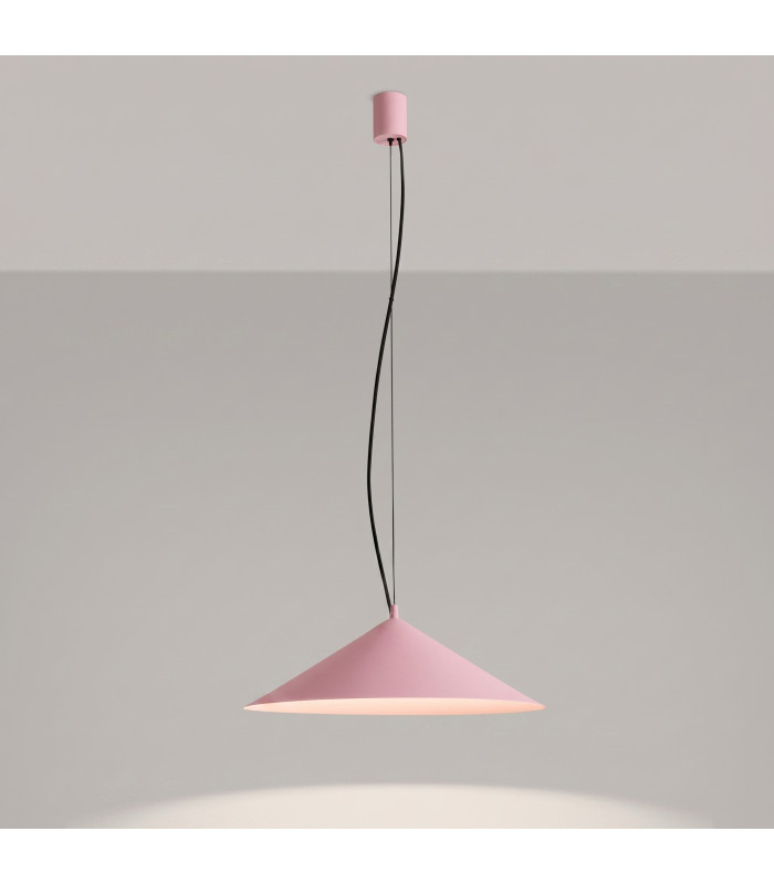 Fint LED Dome Pendant Ceiling Light Pink 4000K-9