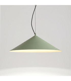 Fint LED Dome Pendant Ceiling Light Olive Green 4000K-2
