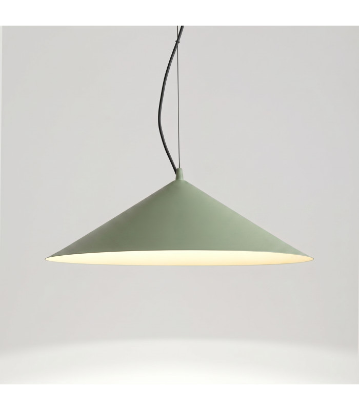 Fint LED Dome Pendant Ceiling Light Olive Green 4000K-2