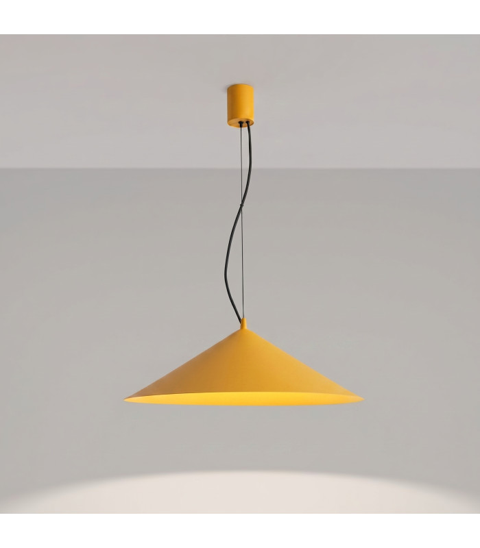 Fint LED Dome Pendant Ceiling Light Yellow 4000K-3
