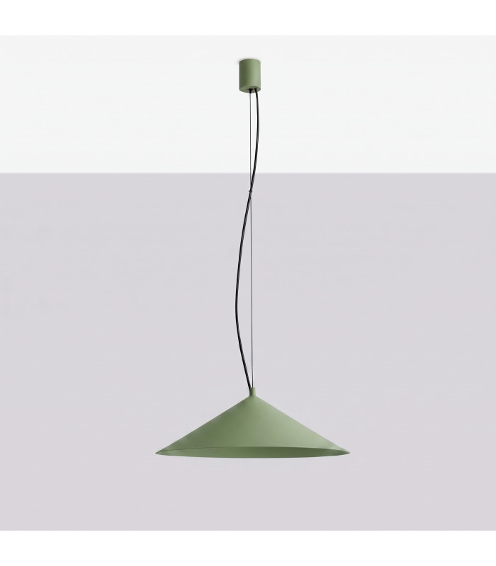 Fint LED Dome Pendant Ceiling Light Olive Green 4000K-8