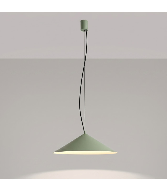 Fint LED Dome Pendant Ceiling Light Olive Green 4000K-9