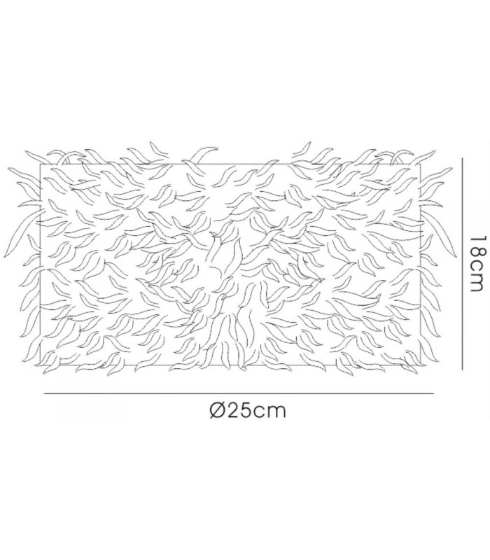 Feather Shade White 250mm x 180mm - 3