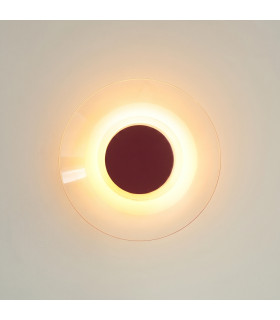 Astro Integrated LED Wall Lamp Burgundy 3000K-2