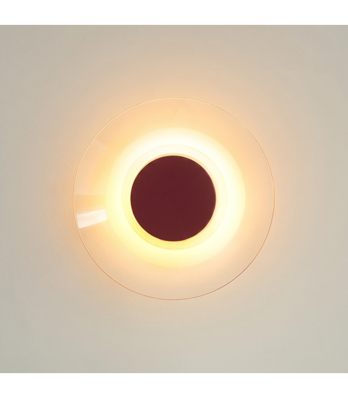 Astro Integrated LED Wall Lamp Burgundy 3000K-2