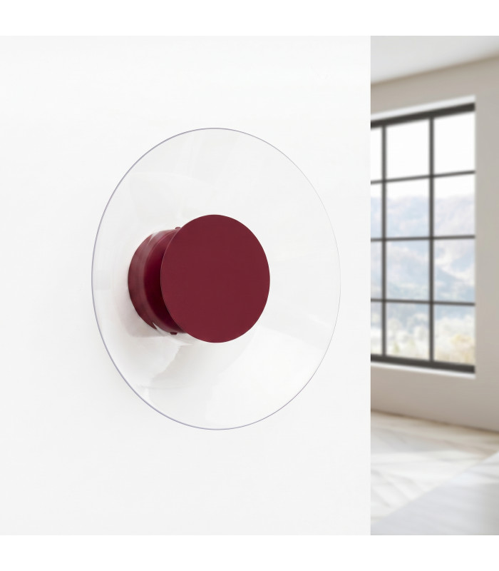 Astro Integrated LED Wall Lamp Burgundy 3000K-4