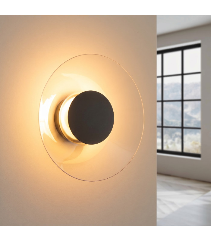 Astro Integrated LED Wall Lamp Black 3000K-3