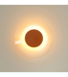 Astro Integrated LED Wall Lamp Red Ochre 3000K-2