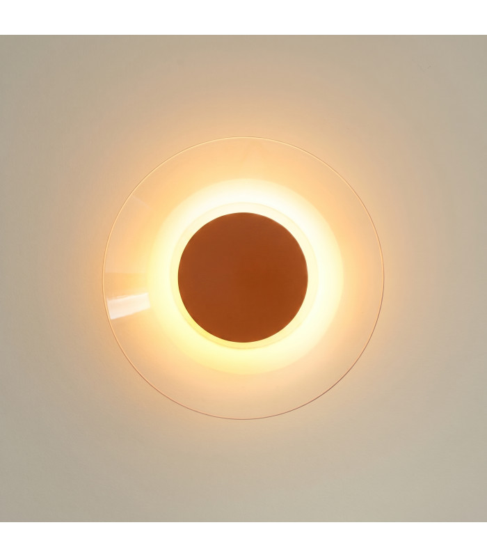 Astro Integrated LED Wall Lamp Red Ochre 3000K-2