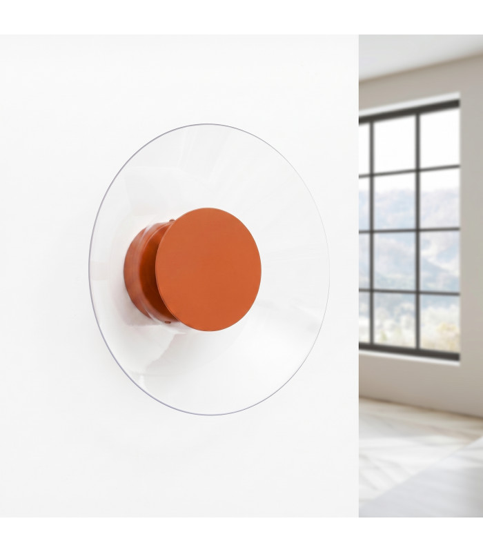 Astro Integrated LED Wall Lamp Red Ochre 3000K-4