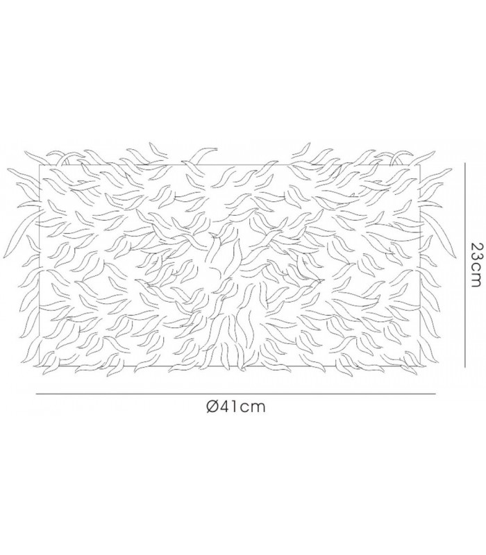 Feather Shade White 410mm x 200mm - 3