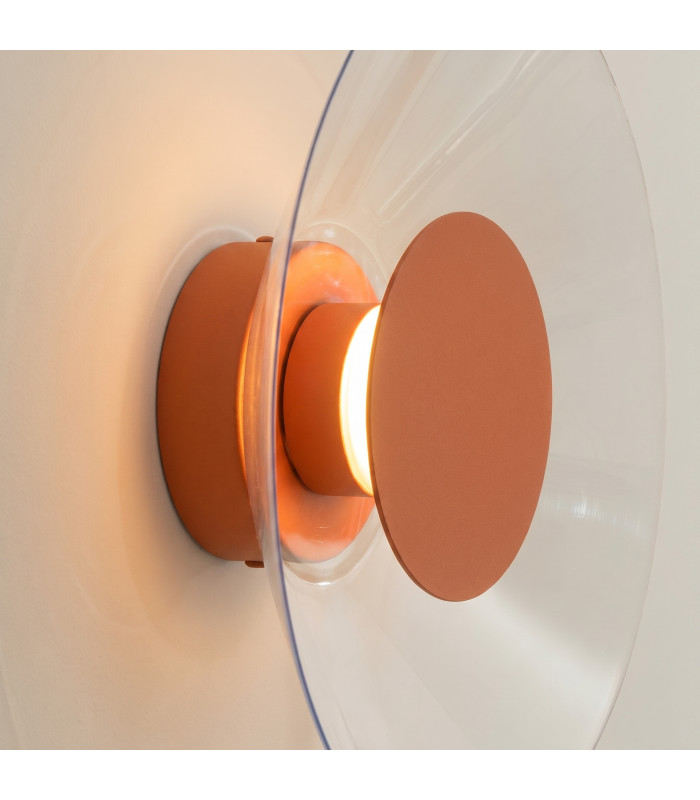 Astro Integrated LED Wall Lamp Red Ochre 3000K-5