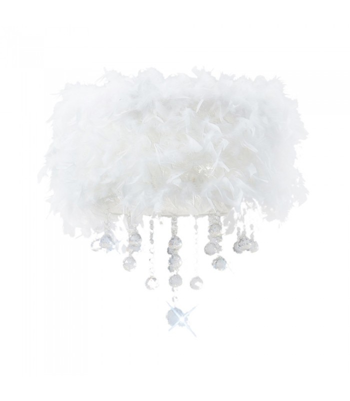 Feather Shade White 410mm x 200mm - 4