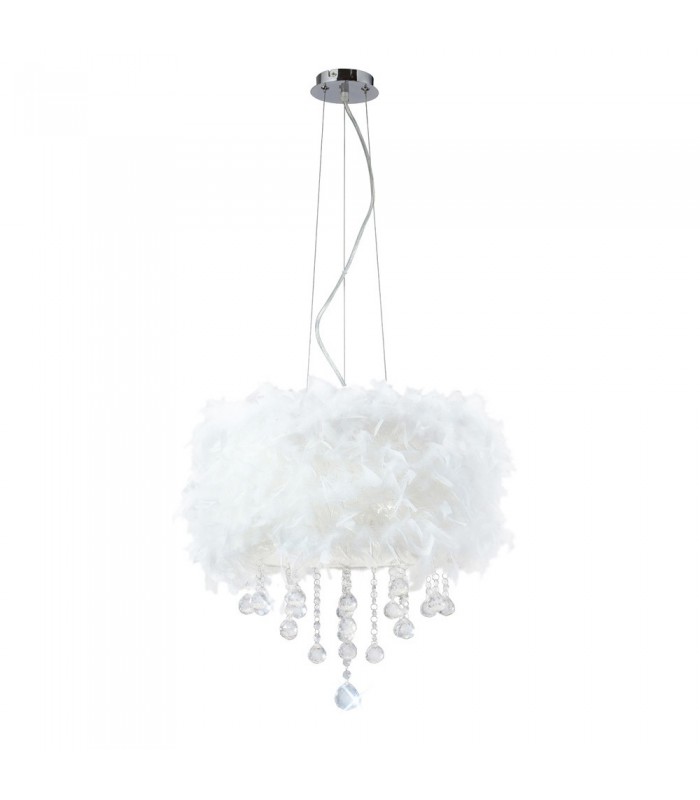 Feather Shade White 410mm x 200mm - 5