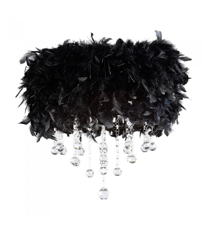 Feather Shade Black 410mm x 200mm - 4