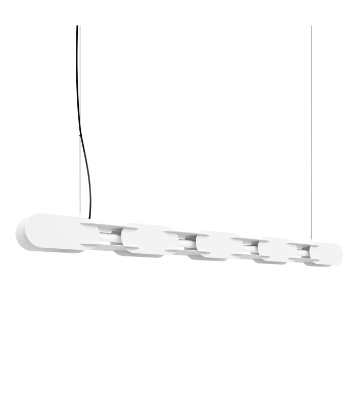 Chain 158cm LED Bar Pendant Ceiling Light White 3000K-1