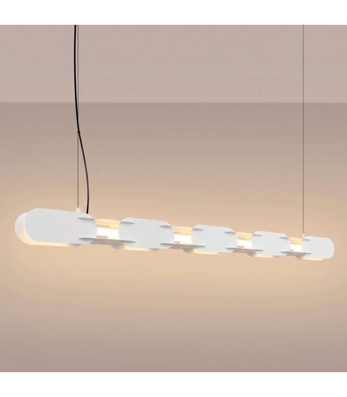 Chain 158cm LED Bar Pendant Ceiling Light White 3000K-3
