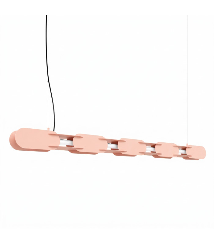 Chain 158cm LED Bar Pendant Ceiling Light Peach 3000K-1