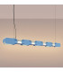 Chain 158cm LED Bar Pendant Ceiling Light Blue 3000K-3