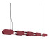 Chain 158cm LED Bar Pendant Ceiling Light Burgundy 3000K-1