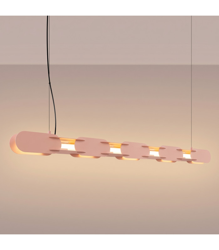 Chain 158cm LED Bar Pendant Ceiling Light Peach 3000K-3