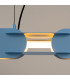 Chain 158cm LED Bar Pendant Ceiling Light Blue 3000K-4