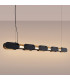 Chain 158cm LED Bar Pendant Ceiling Light Black 3000K-3