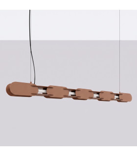 Chain 158cm LED Bar Pendant Ceiling Light Mocca 3000K-2