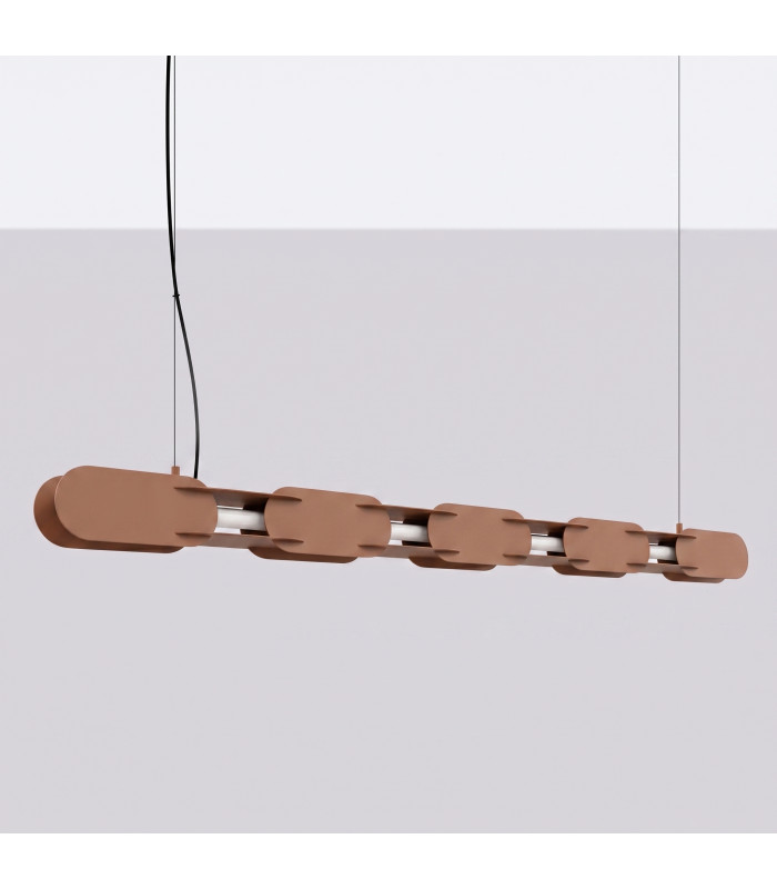 Chain 158cm LED Bar Pendant Ceiling Light Mocca 3000K-2
