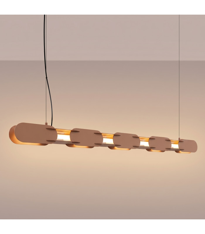 Chain 158cm LED Bar Pendant Ceiling Light Mocca 3000K-3