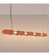 Chain 158cm LED Bar Pendant Ceiling Light Red Ochre 3000K-3
