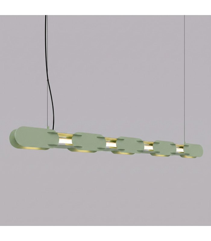 Chain 158cm LED Bar Pendant Ceiling Light Sage 3000K-3