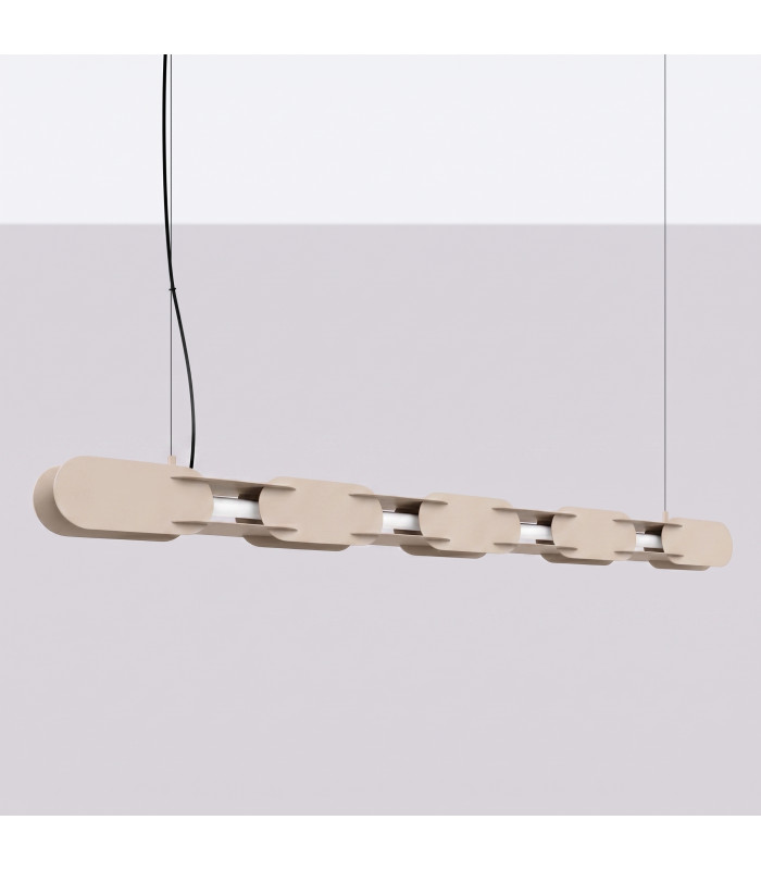 Chain 158cm LED Bar Pendant Ceiling Light Taupe 3000K-2