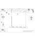 Chain 158cm LED Bar Pendant Ceiling Light Sage 3000K-7