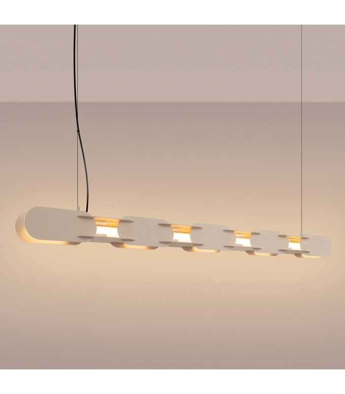 Chain 158cm LED Bar Pendant Ceiling Light Taupe 3000K-3