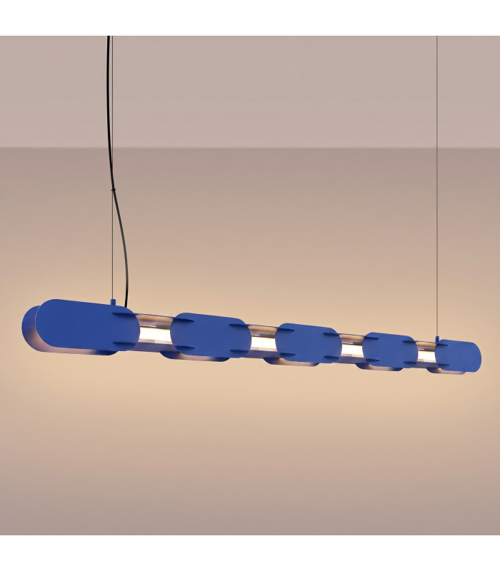 Chain 158cm LED Bar Pendant Ceiling Light Ultramarine 3000K-3