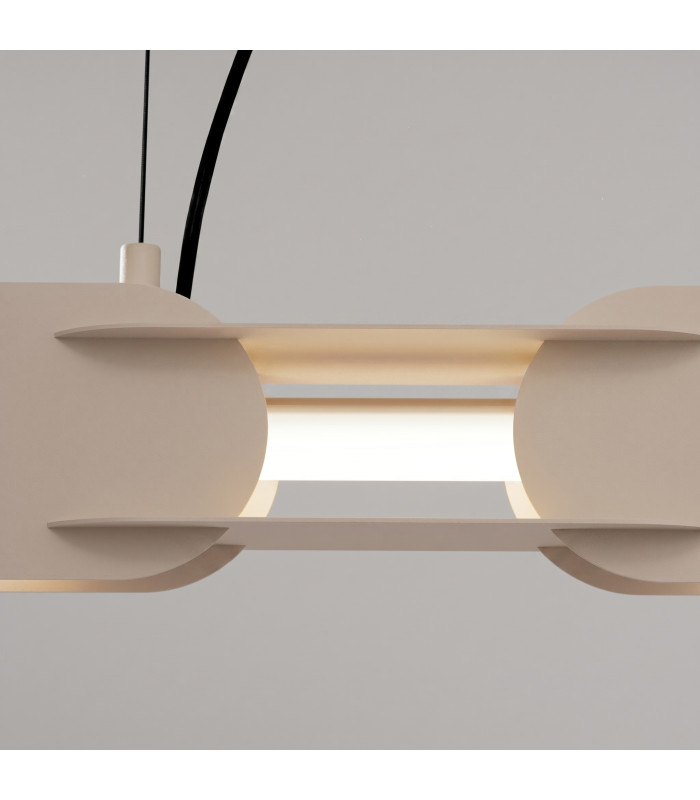 Chain 158cm LED Bar Pendant Ceiling Light Taupe 3000K-4