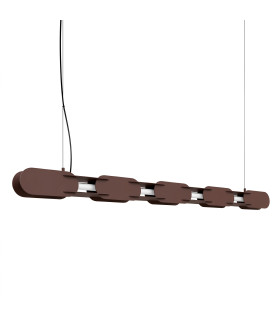 Chain 158cm LED Bar Pendant Ceiling Light Brown 4000K-1