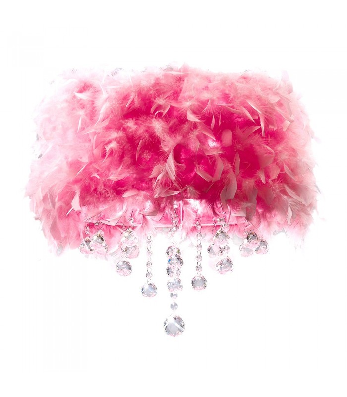 Feather Shade Pink 410mm x 200mm - 4