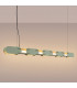 Chain 158cm LED Bar Pendant Ceiling Light Olive Green 3000K-3